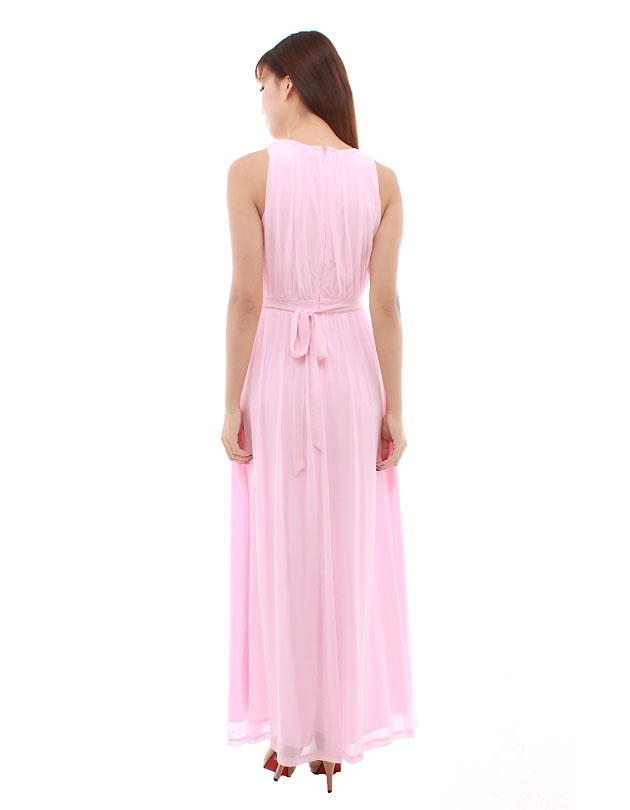 Paris Maxi Dress in Sugar Pink